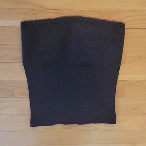 Mango - Fuzzy Black Tube Top